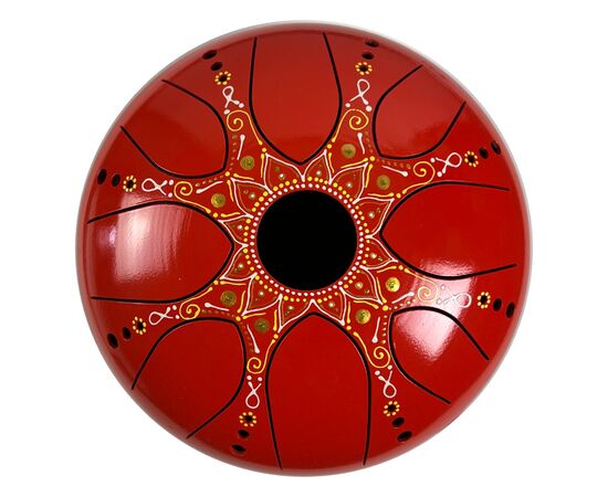 Painted Chakra Drum – Sun Mandala
