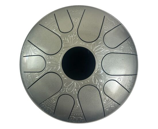 Large Painted Drum – Silver Dream