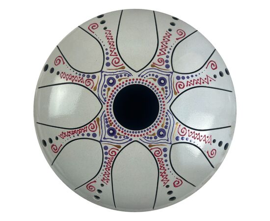Painted Chakra Drum – Blossom at Dawn