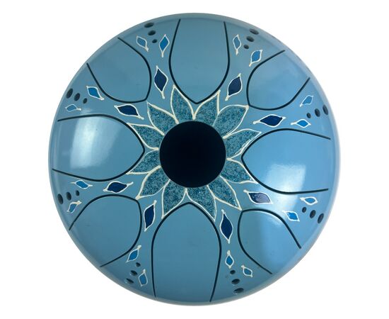 Painted Chakra Drum – Blue Tenderness
