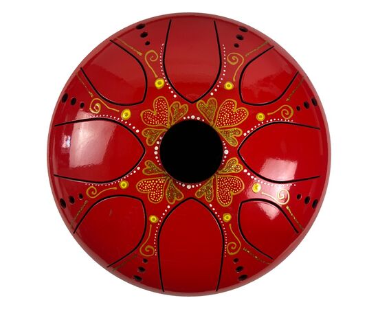 Painted Chakra Drum – Golden Heart